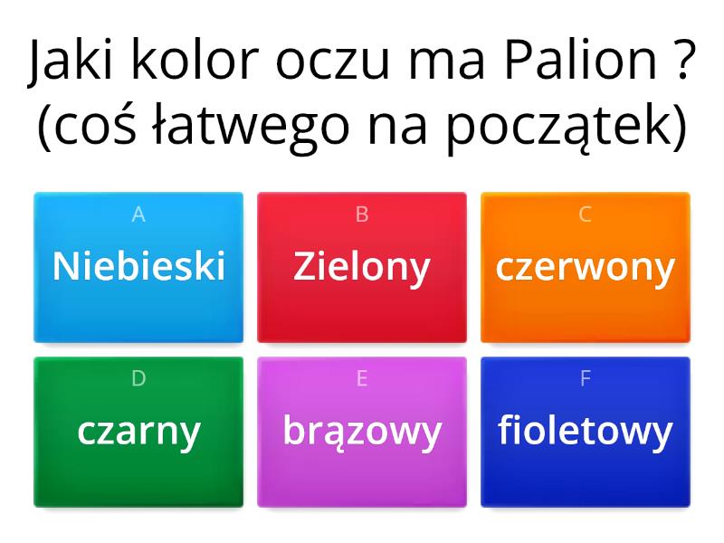 JAK DOBRZE ZNASZ PALIONA! - Test