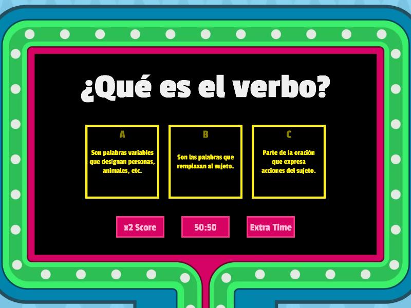 El Verbo - Gameshow Quiz