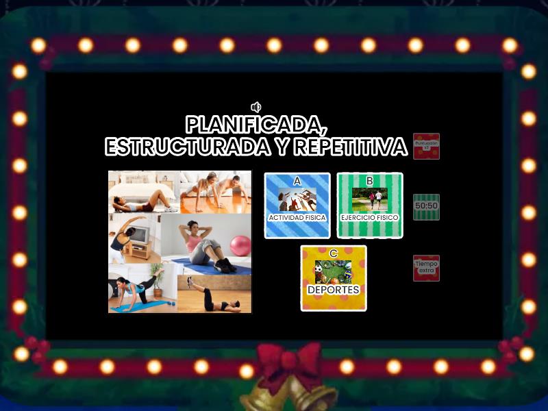 ACTIVIDAD FISICA, EDUCACION FISICA Y DEPORTES - Gameshow Quiz