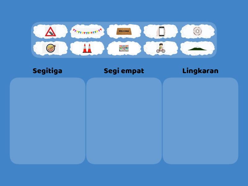 Mengelompokkan Bangun Datar - Categorize