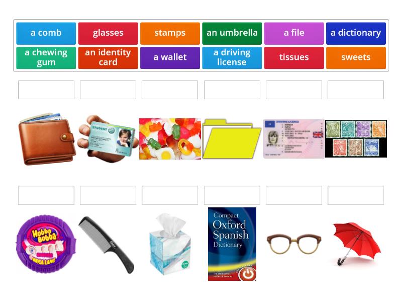 Speak out.Elementary. Extra Vocabulary objects - Match up