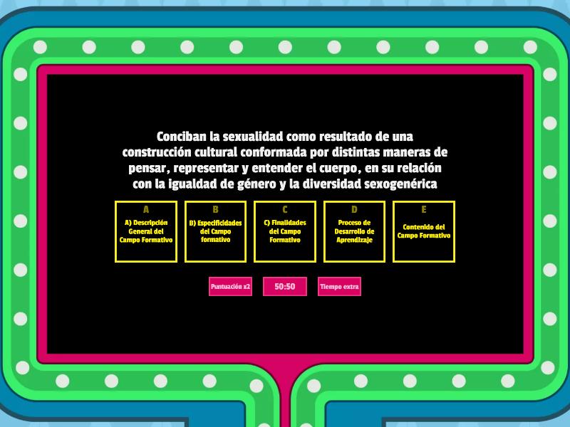 Campo Formativo De Lo Humano A Lo Comunitario - Concurso De Preguntas