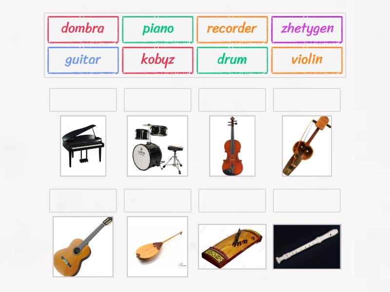 Musical instruments - Match up