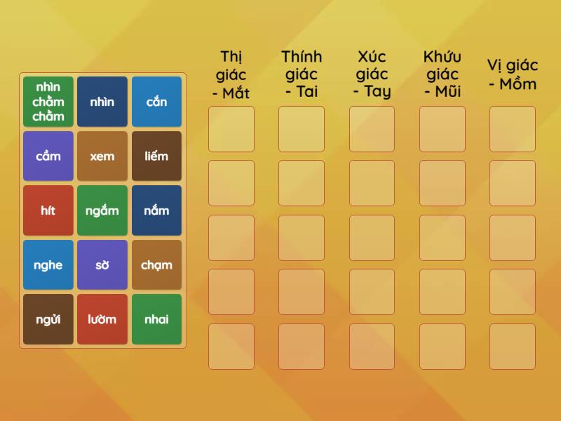 Upper Inter _ Verb of action - Group sort