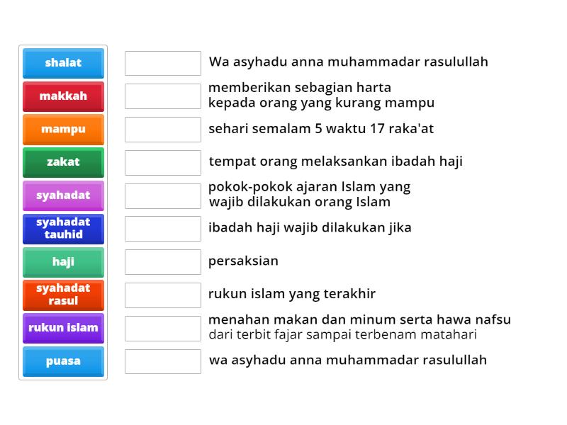 Latihan Soal PABP Rukun Islam - Une Las Parejas