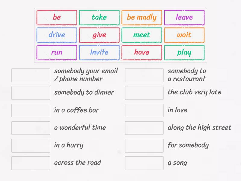 2c phrases pre-intermediate - Match up