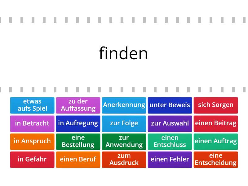 Nomen-Verb-Verbindungen_ B2 - Find The Match