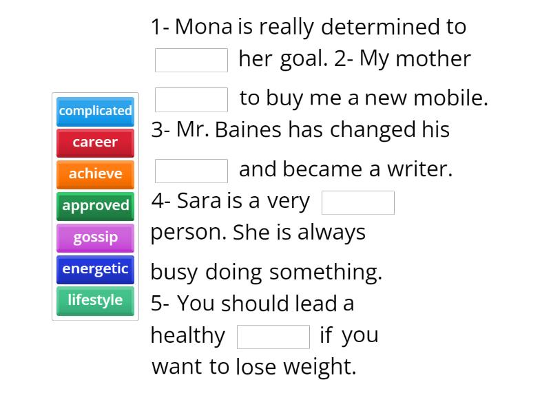 7c Reading Part 2 - Complete the sentence