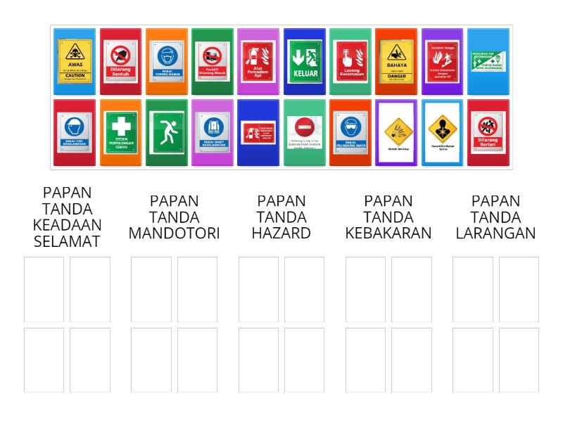 JENIS-JENIS PAPAN TANDA - Group sort