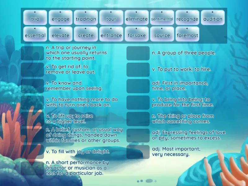 Wordly Wise 3000 Book 4 Lesson 19 Wordlist 1 Match Up