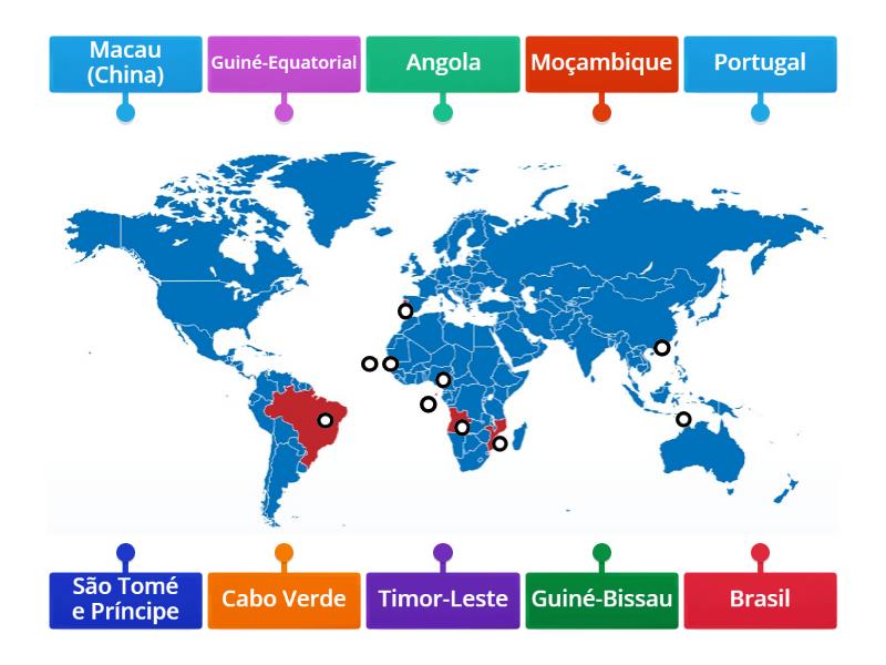 Países de Língua Oficial Portuguesa - 1.º Ciclo (Portugal) - Labelled ...