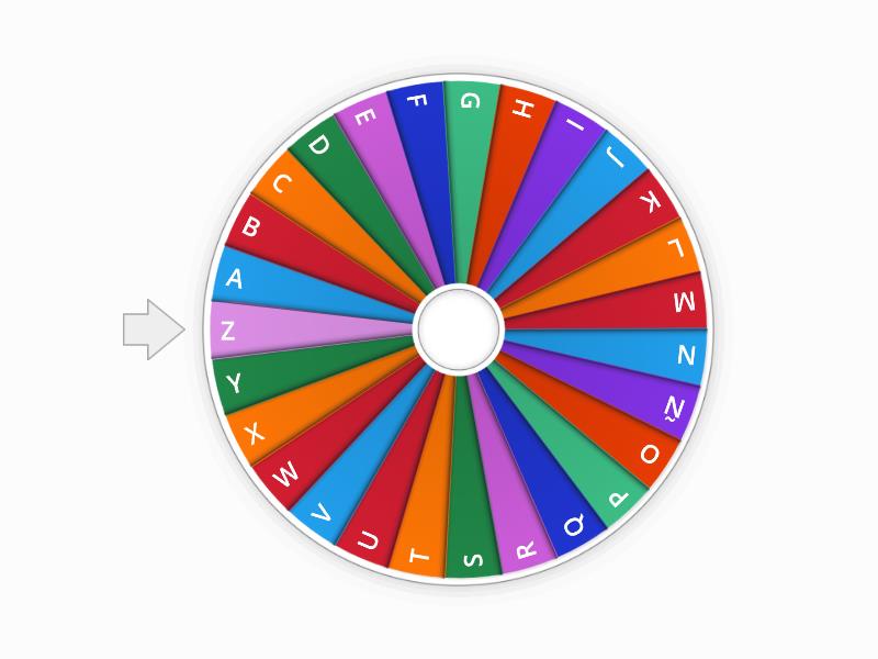 Abecedario (wheel) - Spin the wheel