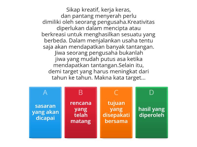 Literasi Membaca (Latihan Soal ASPD Kelas 6) - Quiz