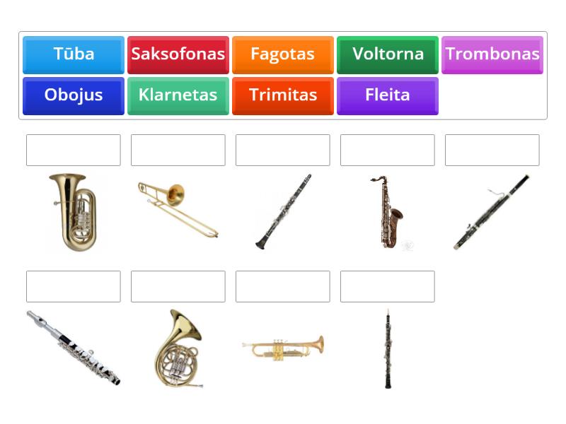 Pučiamieji instrumentai - Match up