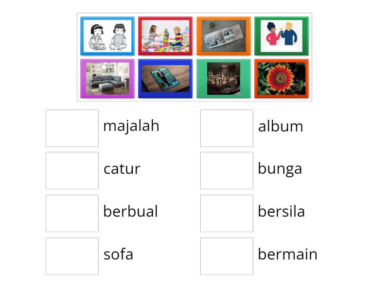 bahasa melayu sjk tahun 2 unit 3 - Match up