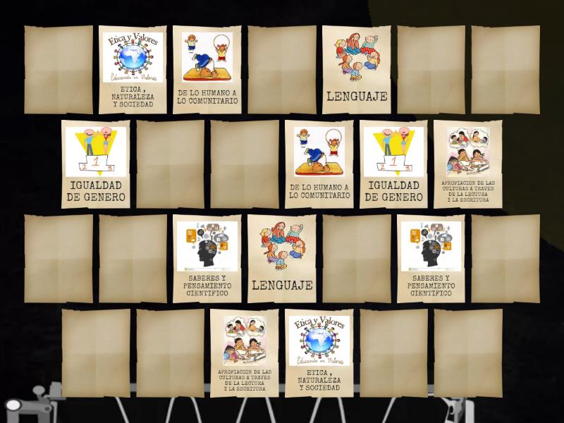 CAMPOS FORMATIVOS Y EJES ARTICULADORES - Matching pairs