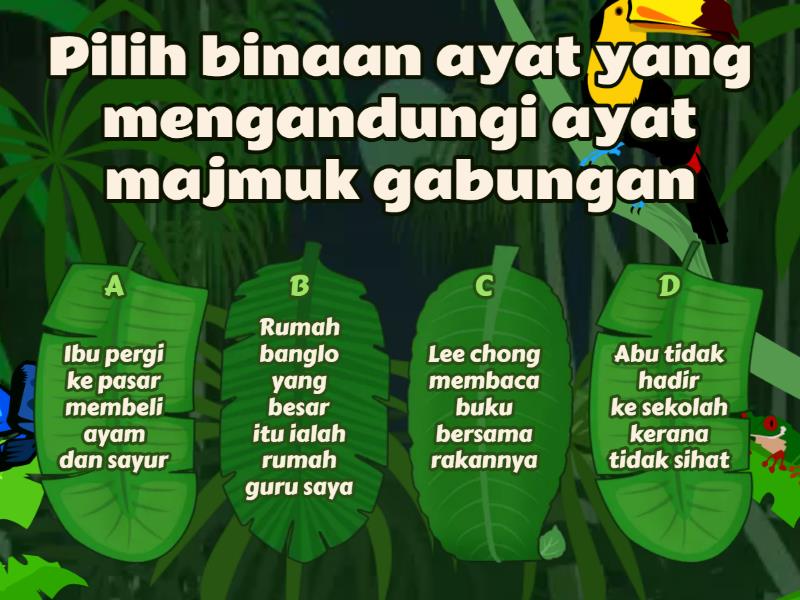 Jenis-jenis Ayat Majmuk - Quiz