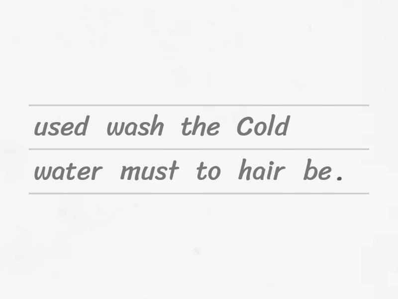 The Passive Voice To Describe Process Hair Salon Edition Unjumble