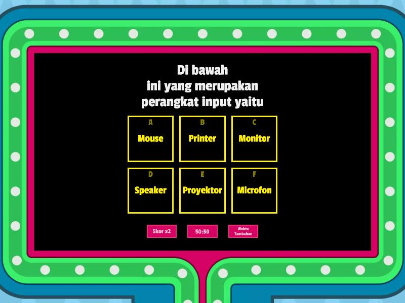 Soal Perangkat Komputer - Gameshow Quiz