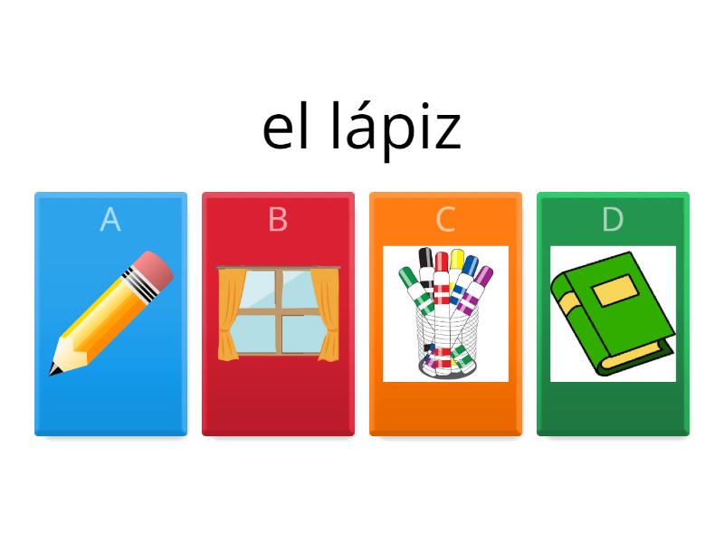 Los Materiales Escolares - Quiz