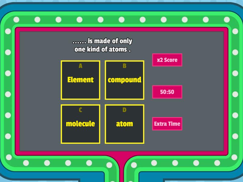 Grade 5 science topic 1 Gameshow quiz