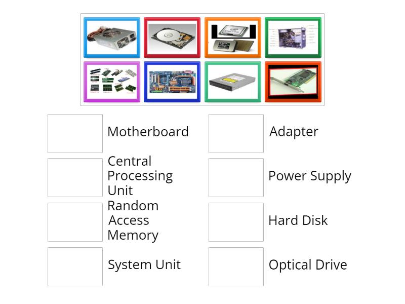 Parts of Computer - Match up