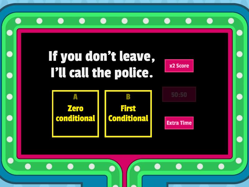 Conditional Sentences - Gameshow Quiz