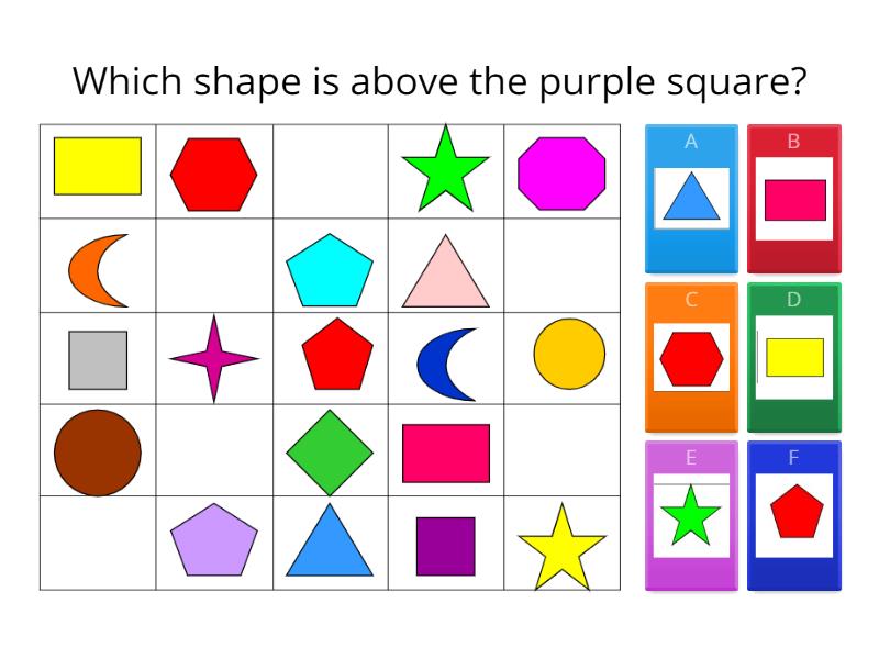 Positional with shapes - Quiz