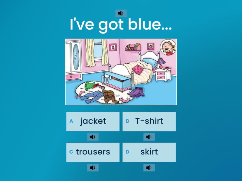 KB 1 unit 8 Have/hase got + clothes - Quiz