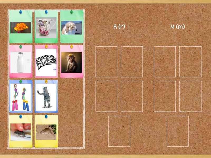 Sorting R and M words. - Ordenar por grupo