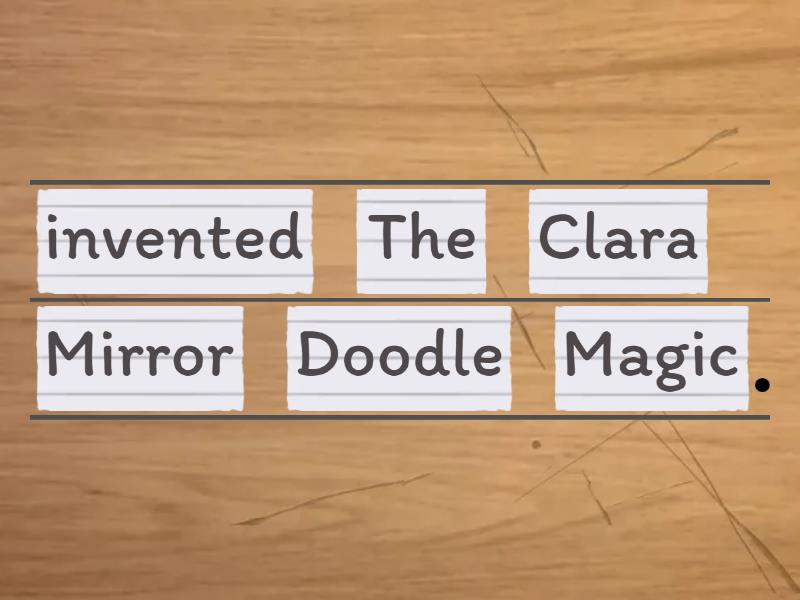 Sentences about inventions - Unjumble