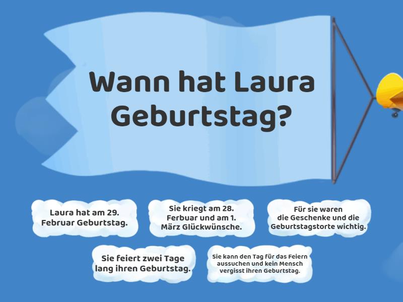 Lauras Geburtstag Find the match