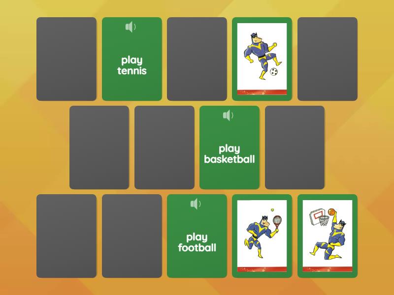 Kid's box 1 Unit 9 Fun time - Matching pairs