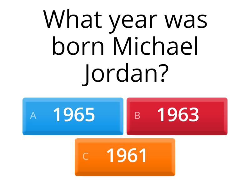 Micheal Jordan Quiz