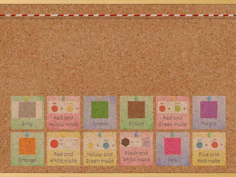 [Tony] Mixing Colors Find the match