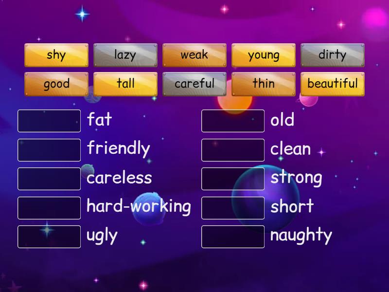 3B Ch.3 vocabulary - Match up