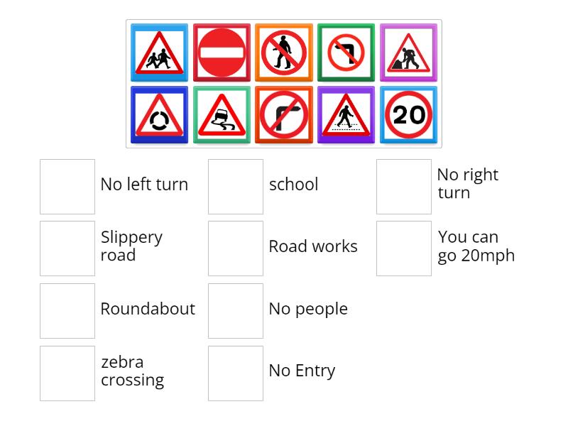 Road signs - Match up