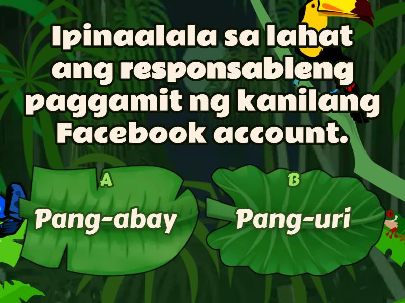 Pagkakaiba Ng Pang-uri At Pang-abay - Quiz