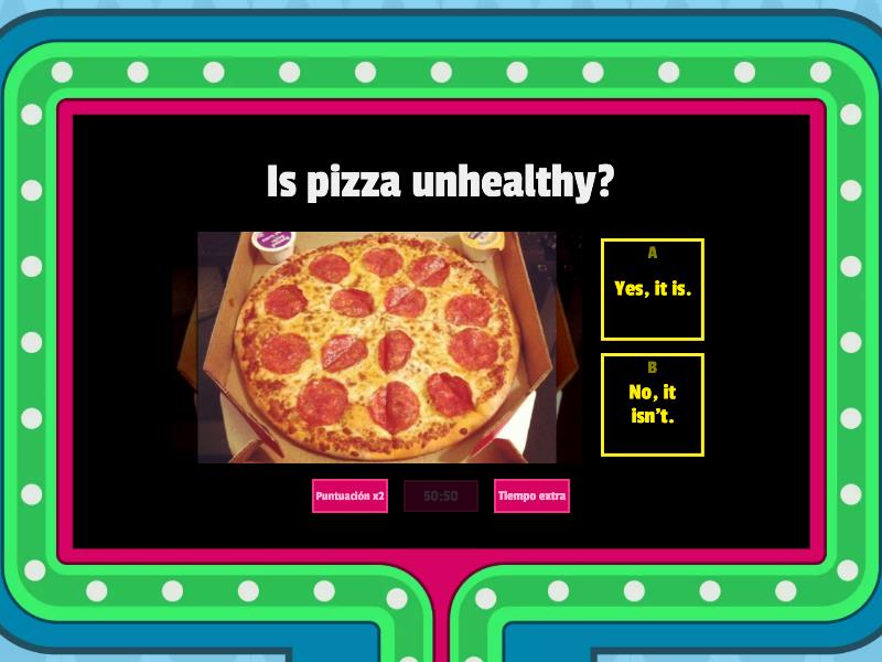 Healthy And Unhealthy Food - Gameshow Quiz