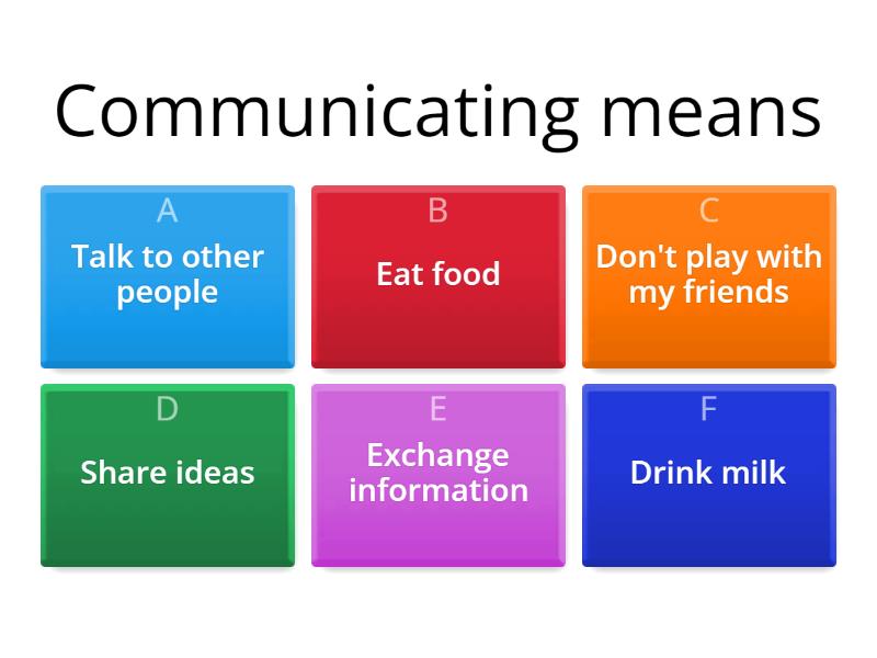 Communucating - Quiz