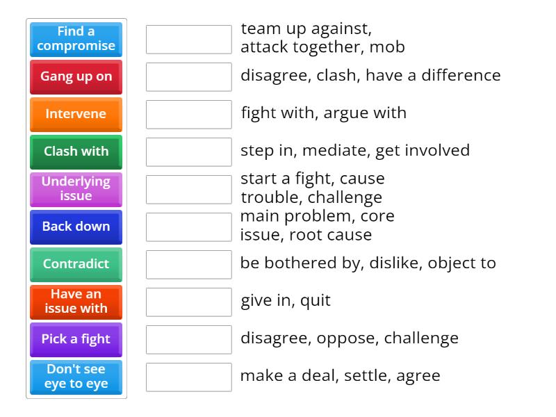 RM B2 3C words 1 matching - Match up