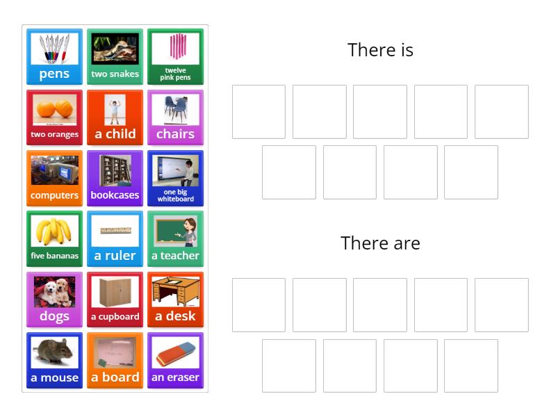 There is / There are - Group sort