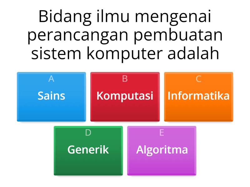 Asesment Kognitif Awal Tahun Kelas X Mapel Informatika - Quiz