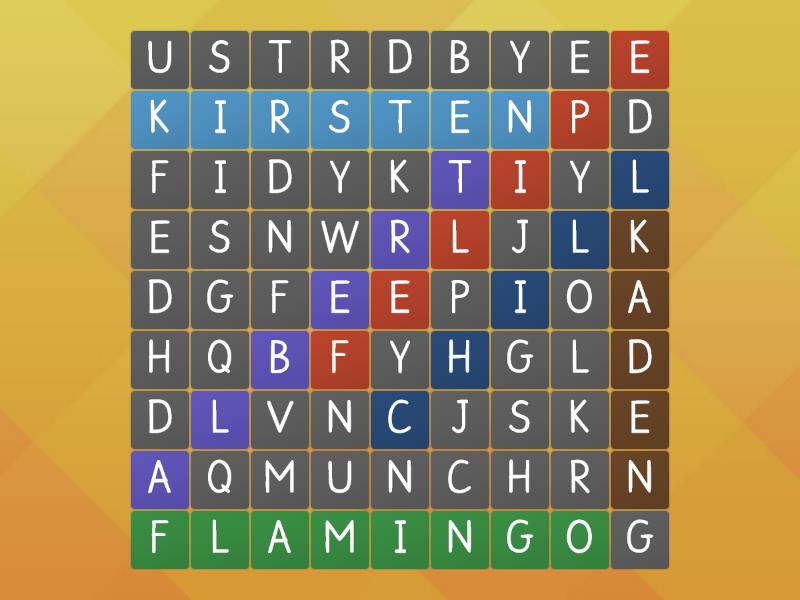 flamingo - Wordsearch