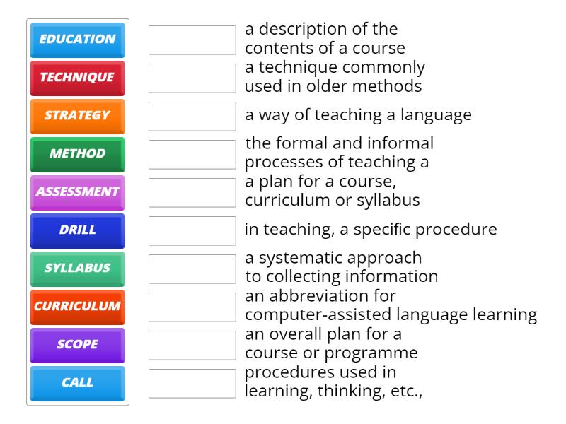 Words of Education Une las parejas