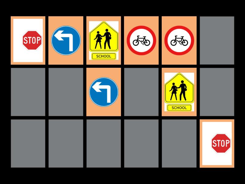 ROAD SIGNS - Matching pairs