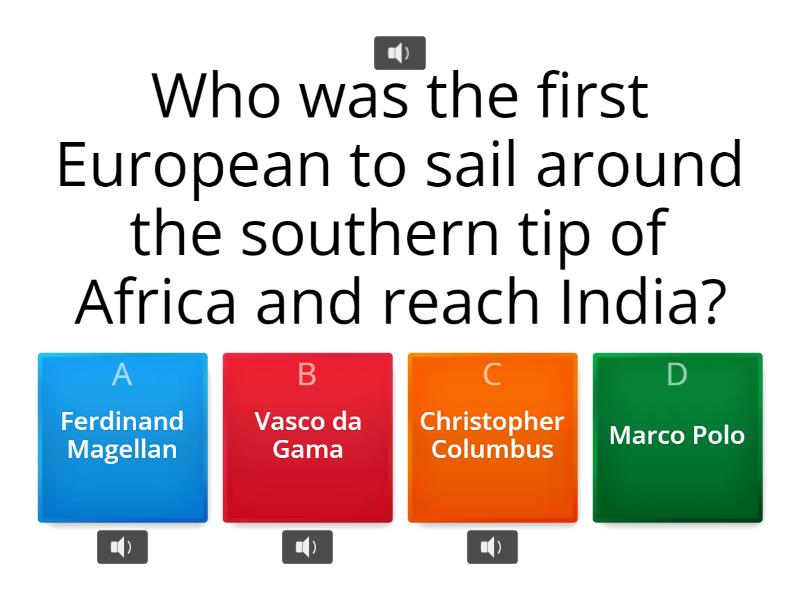 Famous travelers in the world history Quiz