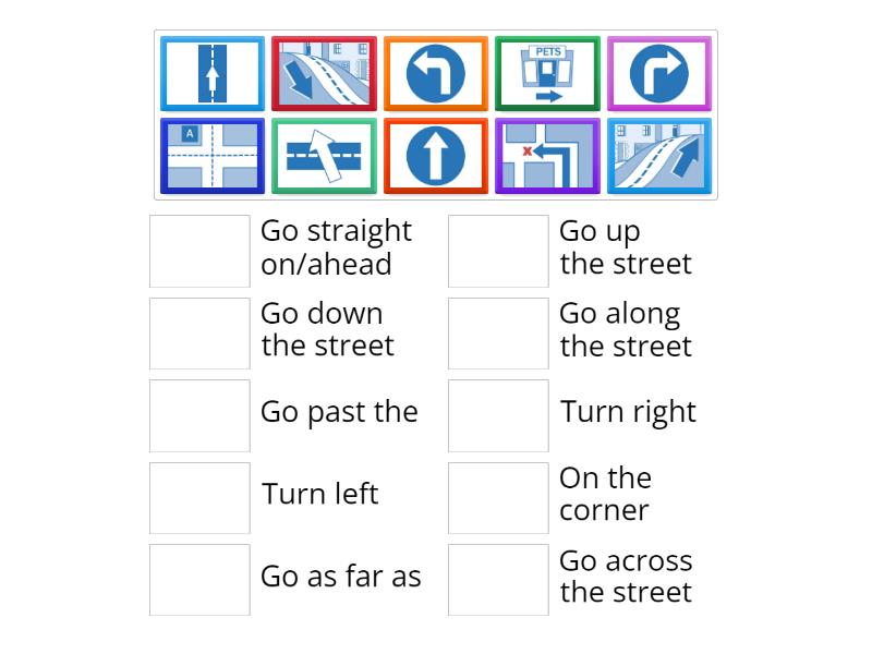 Asking and giving directions - Match up
