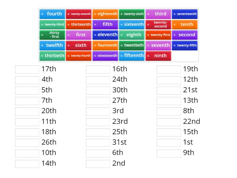 make 9 into ordinal number