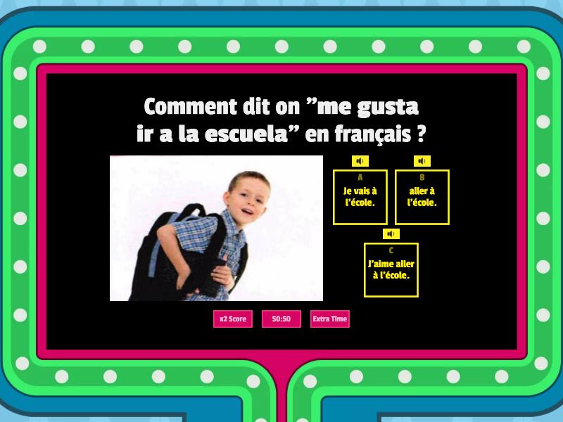 Tu Aimes Aller à L'école ? (1) - Gameshow Quiz